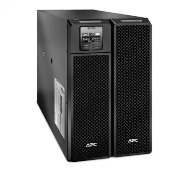 APC Smart-UPS On-Line, 8kVA/8kW, tornis, 230V 3:1 un 1:1, 6x C13+4x C19 IEC kontaktligzdas, tīkla karte+SmartSlot, pagarināts darbības laiks, bez sliežu komplekta
