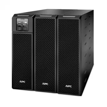 APC Smart-UPS On-Line, 10kVA/10kW, Torņa korpuss, 230V/400V, 6x C13+4x C19 IEC kontaktligzdas, Tīkla karte+SmartSlot, Pagarināts darbības laiks, Bez sliežu komplekta