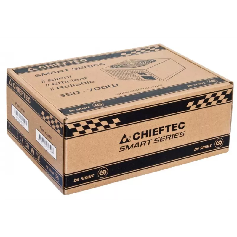 Chieftec Smart GPS-600A8 barošanas bloks 600 W 20+4 pin ATX ATX Melns
