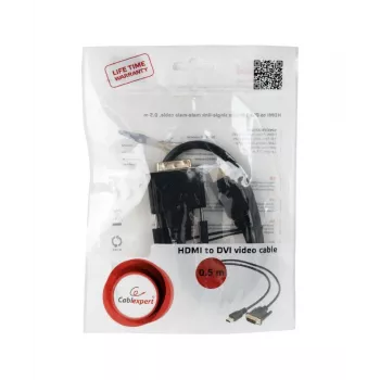 GEMBIRD HDMI-DVI kabelis (Single Link) 0.5m