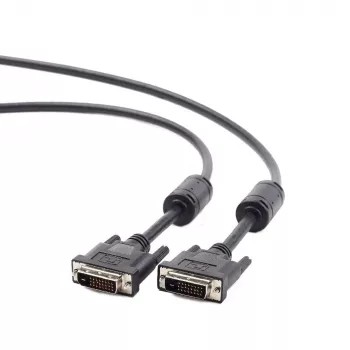 GEMBIRD DVI-D Dual Link video kabelis 3m - Melns