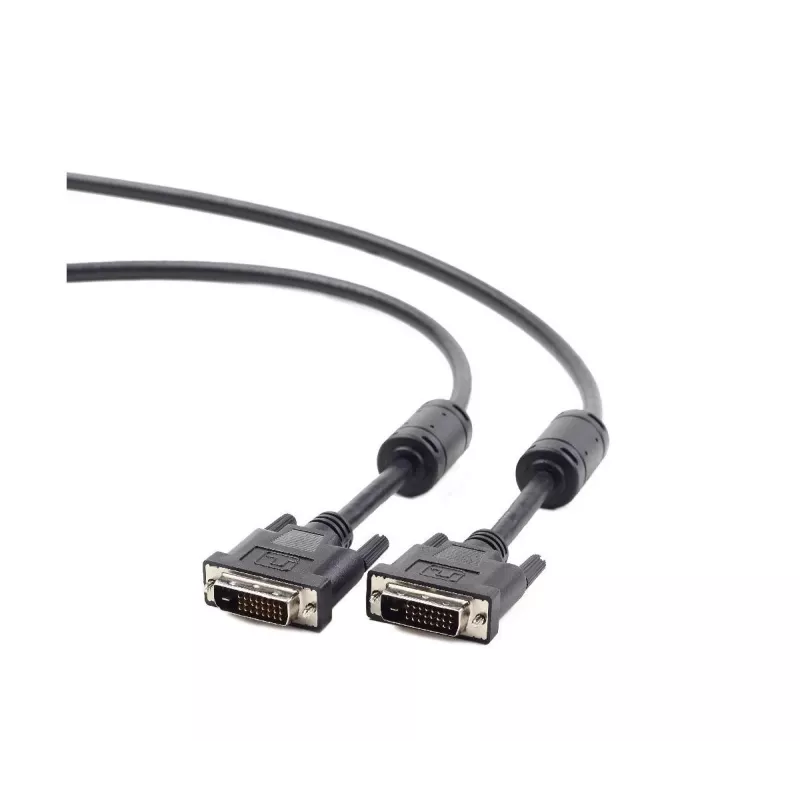 GEMBIRD DVI-D Dual Link video kabelis 3m - Melns
