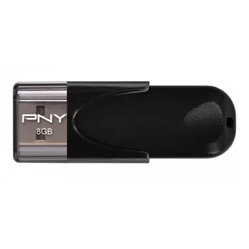 PNY Attache 4 2.0 8GB USB zibatmiņa - USB 2.0 - Rakstīšana 8 MB/s, Lasīšana 25 MB/s