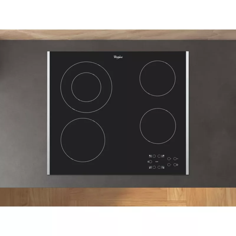 Whirlpool AKT 8130 BA Melns Iebūvējamā Keramikas Plīts 4 Zonas