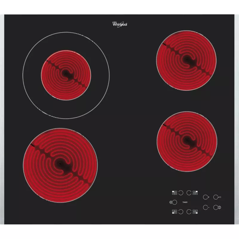 Whirlpool AKT 8130 BA Melns Iebūvējamā Keramikas Plīts 4 Zonas