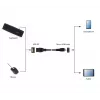 GEMBIRD USB OTG AF uz Micro BM Kabelis 15cm - Melns