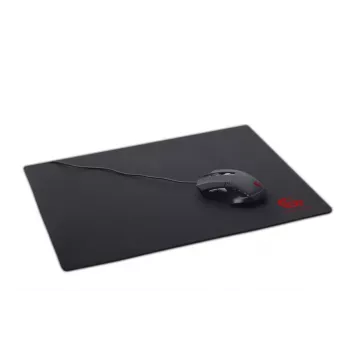 Spēļu peles paliktnis GEMBIRD MP-GAME-S — 250×200 mm, 3 mm, melns, audums/gumija ar plaukstas balstu