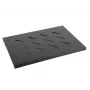 Rack plaukts LANBERG AK-1001-B — 1U 19 collu metāla plaukts, 500×280 mm, melns, 120 kg