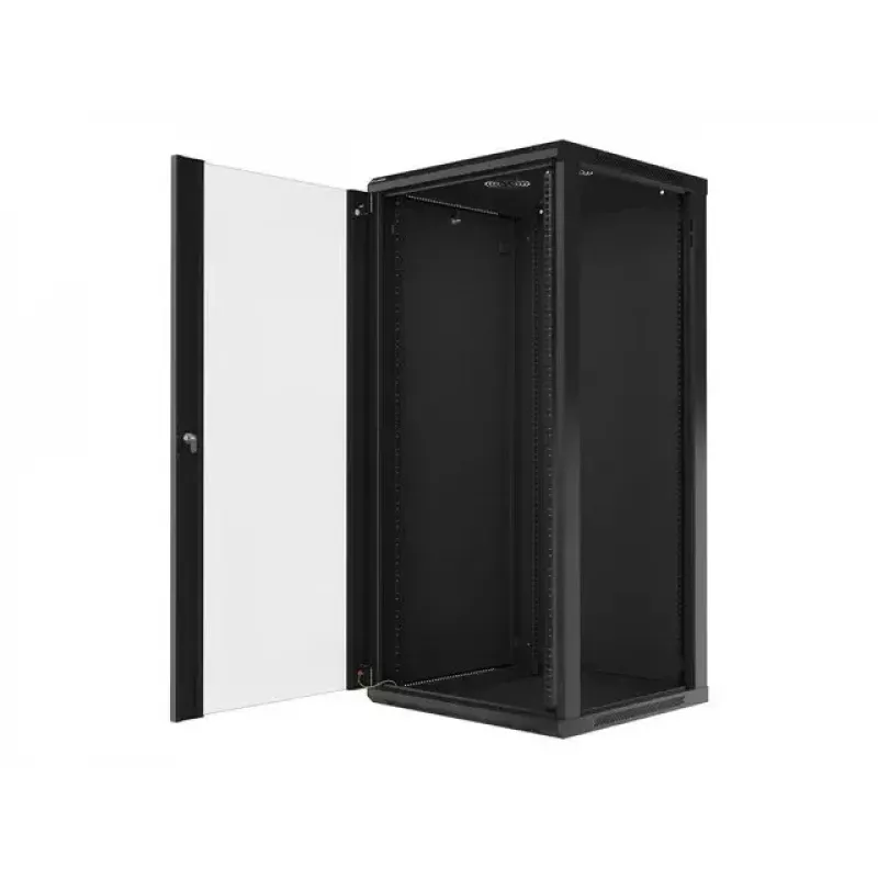 Sienas stiprinājuma skapis Lanberg WF01-6627-10B 27U 19 inch 600x600 mm melns