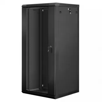 Sienas stiprinājuma skapis Lanberg WF01-6627-10B 27U 19 inch 600x600 mm melns