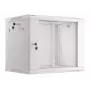 Pie sienas stiprināms tīkla skapis LANBERG WF01-6409-10S, 9U, 19 collu, 600×450 mm, 60 kg, pelēks