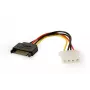 GEMBIRD CC-SATA-PS-M SATA (tēviņš) uz Molex (mātīte) barošanas kabelis, 15 cm