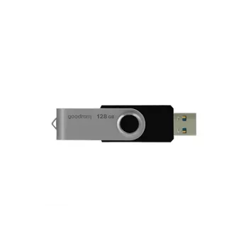 USB zibatmiņa GOODRAM UTS3 128 GB USB Type-A 3.2 Gen 1, melna, lasīšana 60 MB/s, rakstīšana 20 MB/s