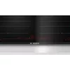 Bosch PXX675DC1E iebūvējamā indukcijas plīts virsma, melns stikls, nerūsējošā tērauda rāmis, 4 zonas