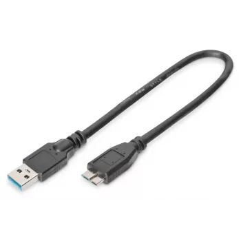 DIGITUS USB 3.0 kabelis USB A - Micro USB B (ak-300117-003-s)