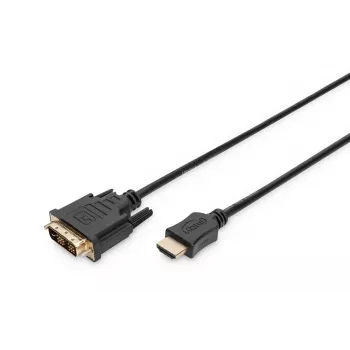 DIGITUS ASSMANN HDMI adaptera kabelis, A tipa – DVI (18+1) M/M, 2m, Full HD, melns