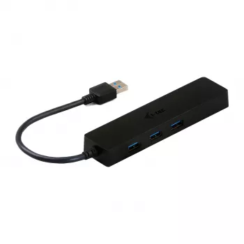 i-tec Advance USB 3.0 Slim HUB 3 Portu Gigabit Ethernet Adapter Melns