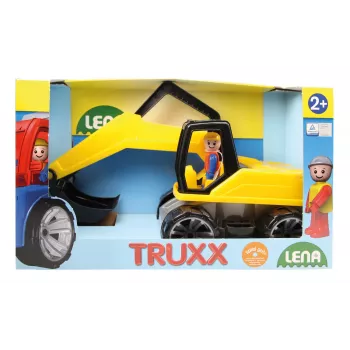 Lena TRUXX Ekskavators, plastmasas, melns/pelēks/dzeltens, 2+ gadi
