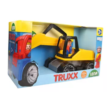 Lena TRUXX Ekskavators, plastmasas, melns/pelēks/dzeltens, 2+ gadi