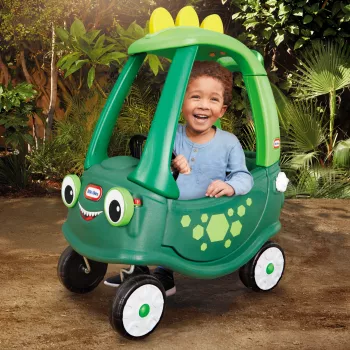 Little Tikes Cozy Coupe Dino – braucamrīks bērniem, 1.5–5 gadi, melns/zaļš