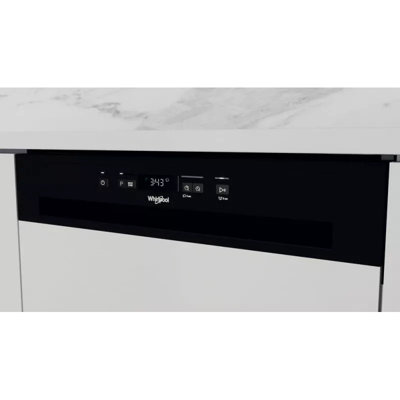 Whirlpool WBC3C26B Daļēji iebūvējamā trauku mazgājamā mašīna, 14 komplekti