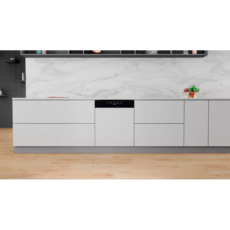 Whirlpool WBC3C26B Daļēji iebūvējamā trauku mazgājamā mašīna, 14 komplekti