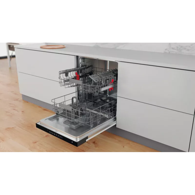 Whirlpool WBC3C26B Daļēji iebūvējamā trauku mazgājamā mašīna, 14 komplekti