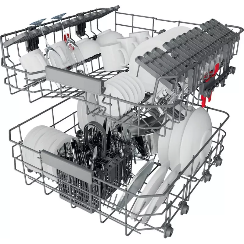 Whirlpool WBC3C26B Daļēji iebūvējamā trauku mazgājamā mašīna, 14 komplekti