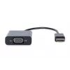 DIGITUS HDMI uz VGA pārveidotājs, savienotājs Typ A - VGA (D-Sub), 3,5 mm audio ligzda, melns