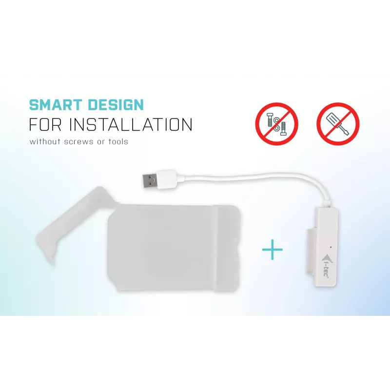Ārējais korpuss HDD/SSD i-tec MySafe USB 3.0 Easy 2.5 collu – Balts