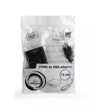 GEMBIRD HDMI uz VGA adaptera kabelis, viens ports, melns