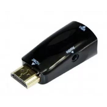 Gembird A-HDMI-VGA-02 HDMI-VGA adapteris ar audio izeju, melns