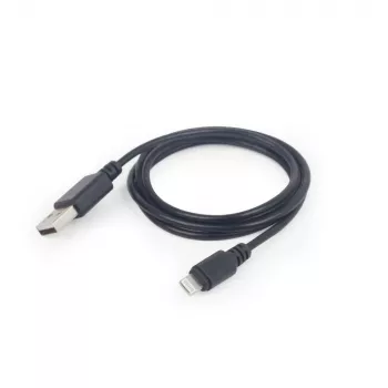 GEMBIRD USB–Apple Lightning sinhronizācijas un uzlādes kabelis, 2m – Melns