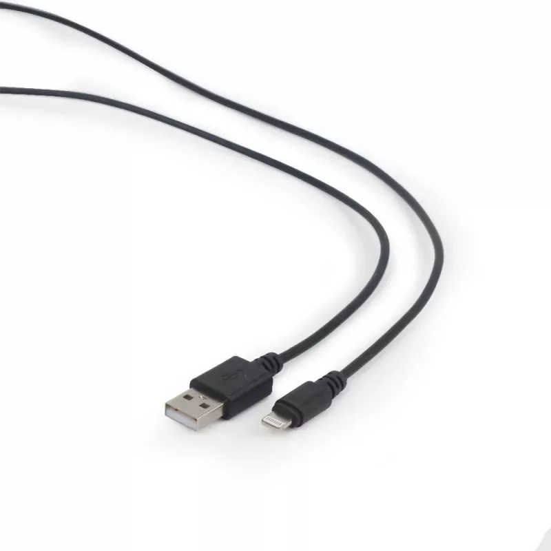 GEMBIRD USB–Apple Lightning sinhronizācijas un uzlādes kabelis, 2m – Melns
