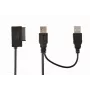 GEMBIRD ārējais USB–SATA adapteris plānajiem SATA SSD un DVD