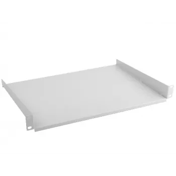 Plaukts Rack LANBERG AK-1008-S, 1U, 19 collu (482.6 mm) platums, 315 mm dziļums, pelēks, 20 kg slodze