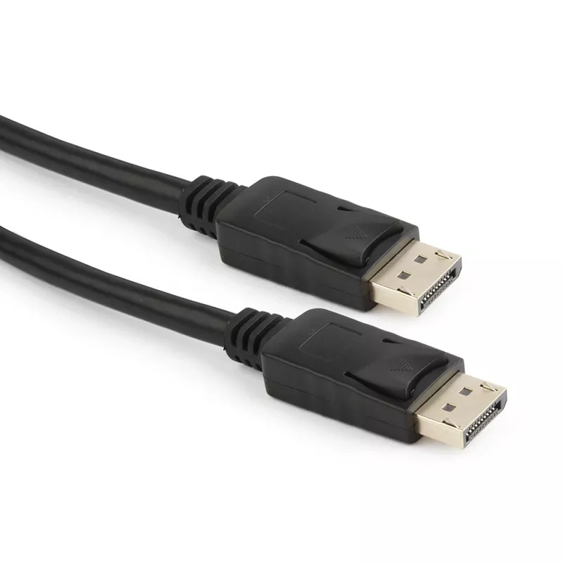 DisplayPort kabelis GEMBIRD CC-DP2-10 — DisplayPort uz DisplayPort, 3 m, melns, apzeltīti kontakti