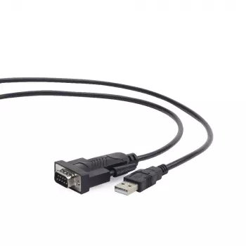 GEMBIRD USB-DB9M RS232 PL2303TA pārveidotājs melns - 1.5 m
