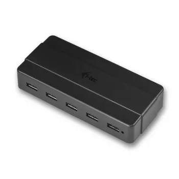 i-tec USB 3.0 7 portu uzlādes centrmezgls ar barošanas adapteri, USB 3.2 Gen 1 Type-B