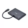 USB-C uz HDMI ceļojumu adapteris ITEC i-tec USB C HDMI Travel Adapter PD/Data — Melns, Chipset RTS5403/RTS5404/RTS5411/PS176, 90×58×14 mm