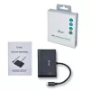 USB-C uz HDMI ceļojumu adapteris ITEC i-tec USB C HDMI Travel Adapter PD/Data — Melns, Chipset RTS5403/RTS5404/RTS5411/PS176, 90×58×14 mm