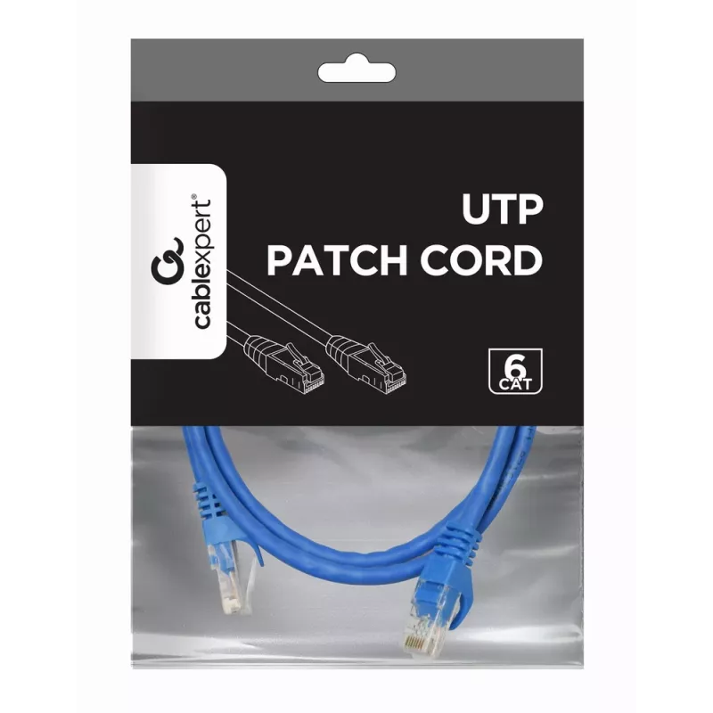 GEMBIRD Patch kabelis - CAT6 - UTP - 50cm - Zils
