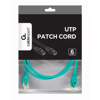 Gembird Patch kabelis CAT6 UTP 2m Zaļš