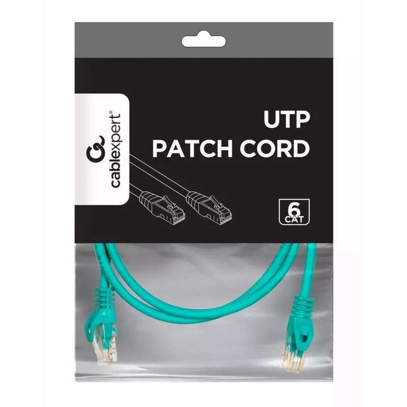 Gembird Patch kabelis CAT6 UTP 2m Zaļš
