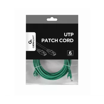 Gembird Patch Kabelis - CAT6 - UTP - 5m - Zaļš
