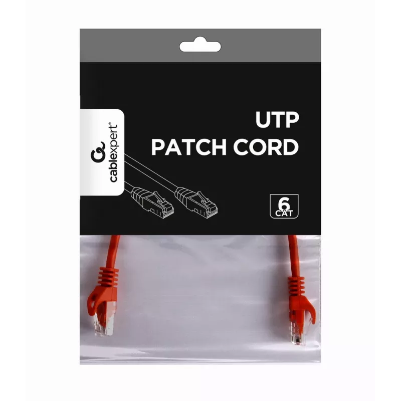 GEMBIRD Patch Cable - CAT6 - UTP - 25cm - Sarkans