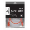 GEMBIRD Patch Kabelis - CAT6 - UTP - 50cm - Sarkans