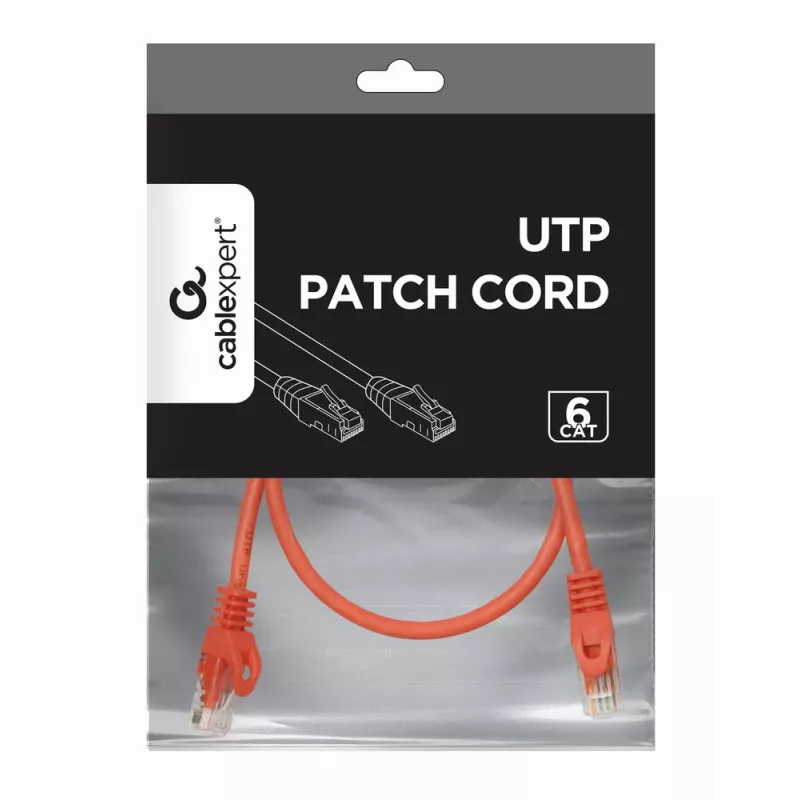 GEMBIRD Patch Kabelis - CAT6 - UTP - 50cm - Sarkans