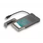 i-tec MySafe USB-C 3.1 Gen. 2 easy, ārējais korpuss 2.5 inch HDD/SSD, SATA I/II/III, 10 Gbit/s, USB-C, melns