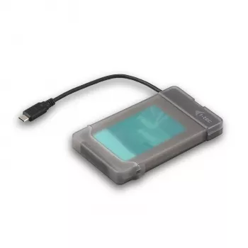 i-tec MySafe USB-C 3.1 Gen. 2 easy, ārējais korpuss 2.5 inch HDD/SSD, SATA I/II/III, 10 Gbit/s, USB-C, melns